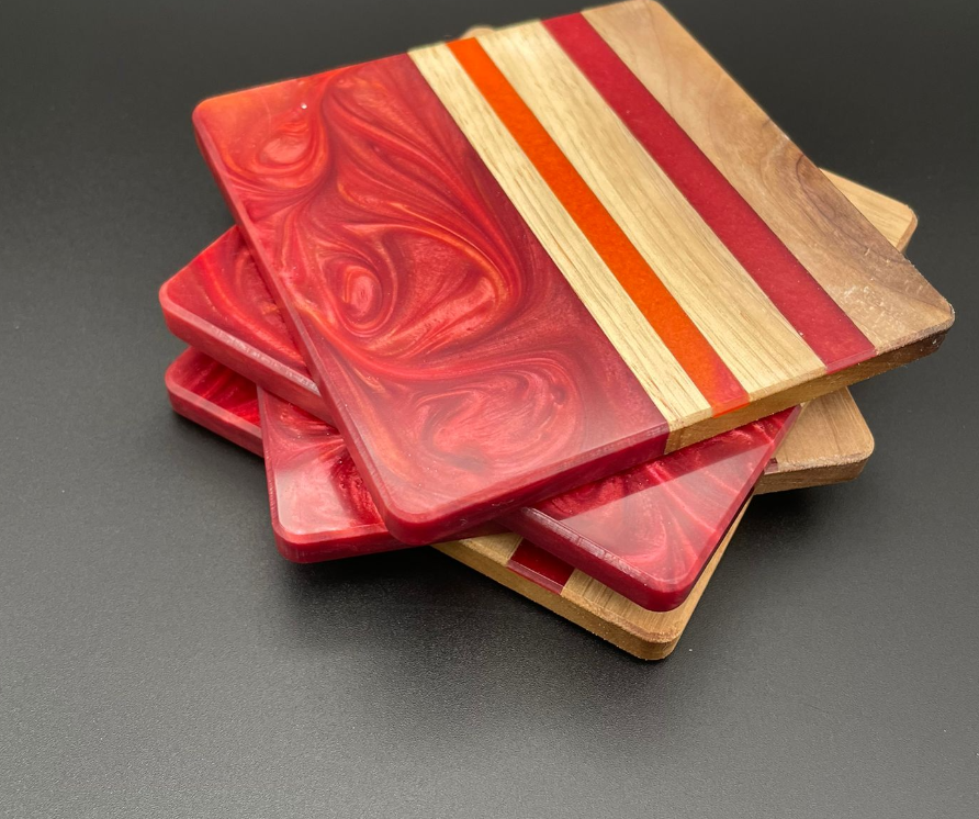 Patterned Line Coasters-Coasters