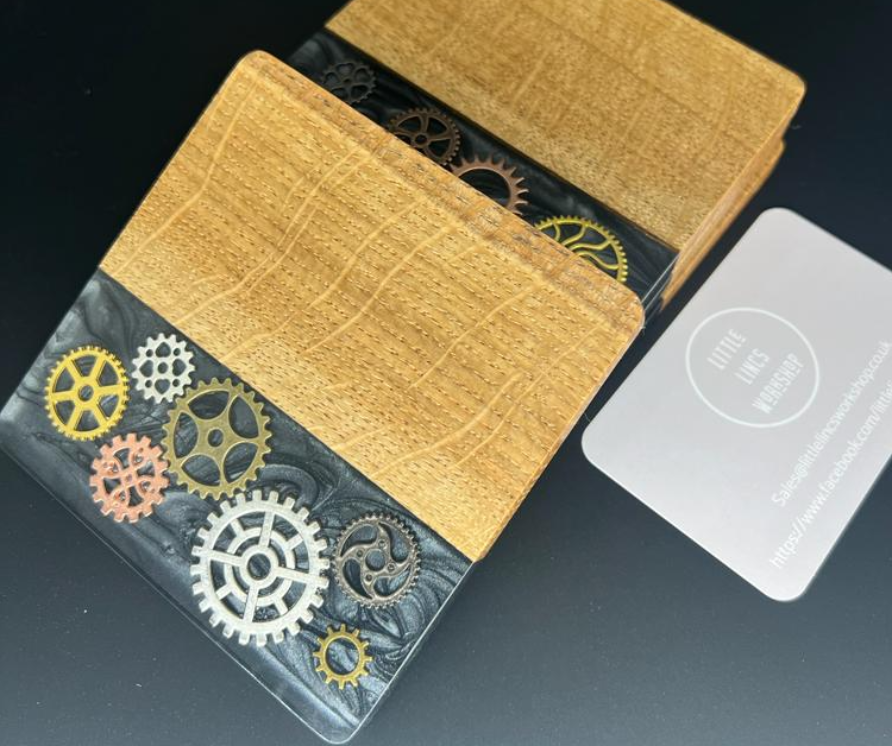 Anthracite Geared Coasters-Coasters