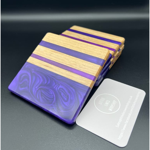Patterned Line Coasters-Coasters