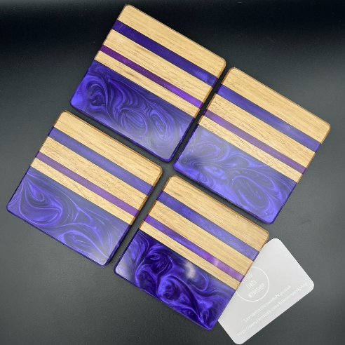 Patterned Line Coasters-Coasters