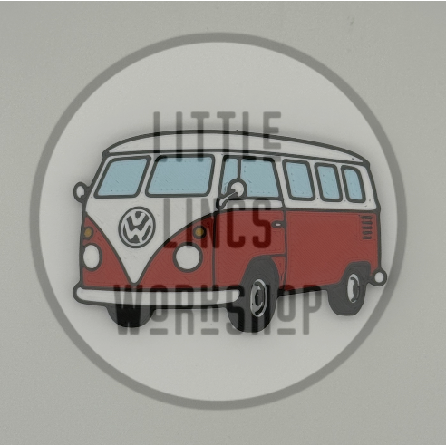 3D Printed Car Magnet-VW Camper Style Fridge Magnet